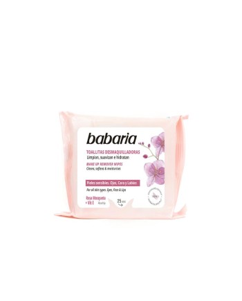 TOALLITAS DESMAQUILLADORAS ROSA MOSQUETA